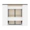 Bestar Orion 98W Full Murphy Bed and Narrow Storage Solutions with Drawers (99W), White & Walnut Grey 116862-000017 - alternate 6